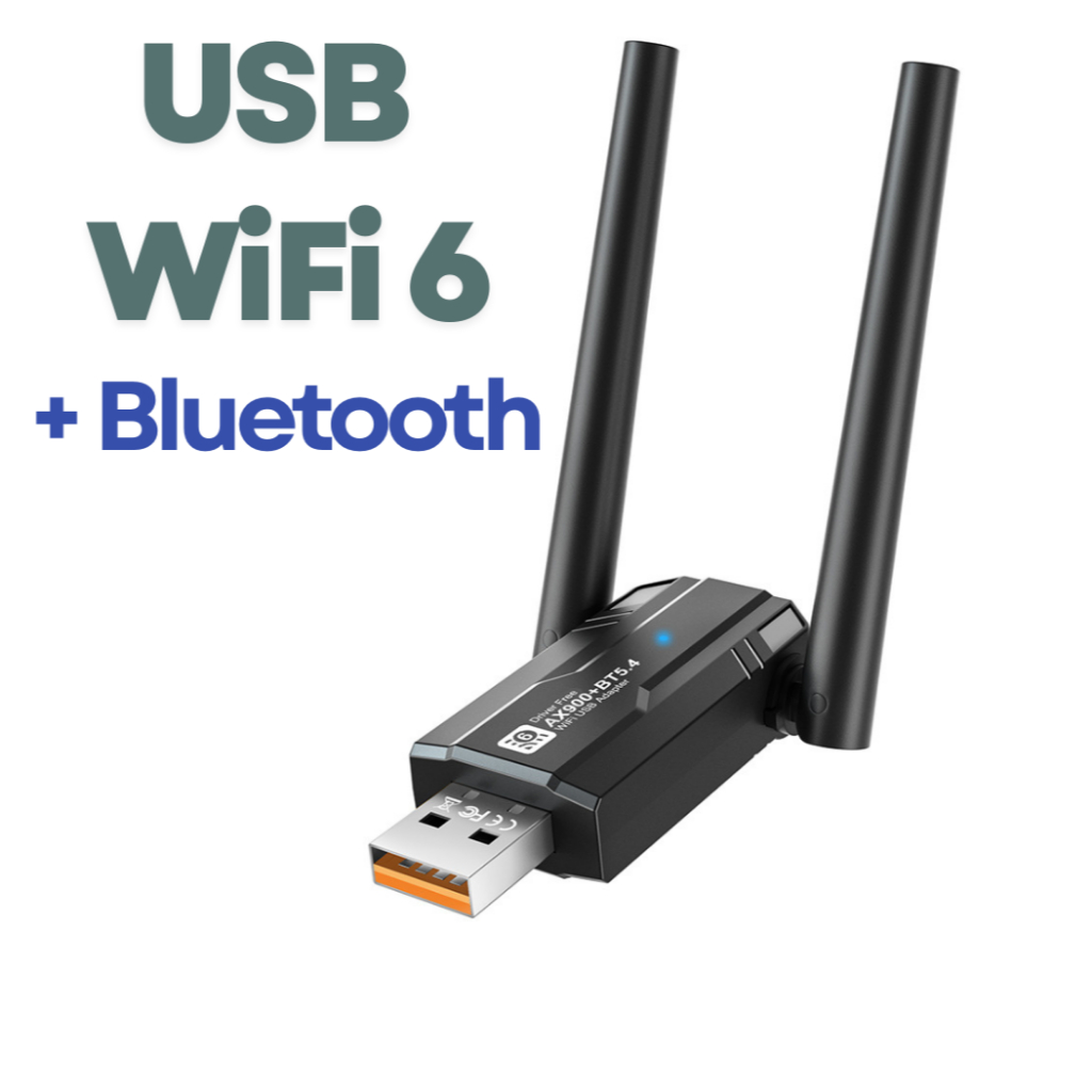 USB Wifi6+bluetooth5.4 2อิน1 AX900 2.4Ghz / 5Ghz