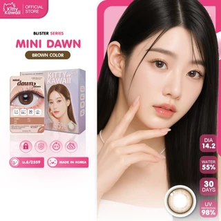 Kitty Kawaii Contact Lens : Mini Dawn Brown (Blister pack) - คอนแทคเลนส์รายเดือน
