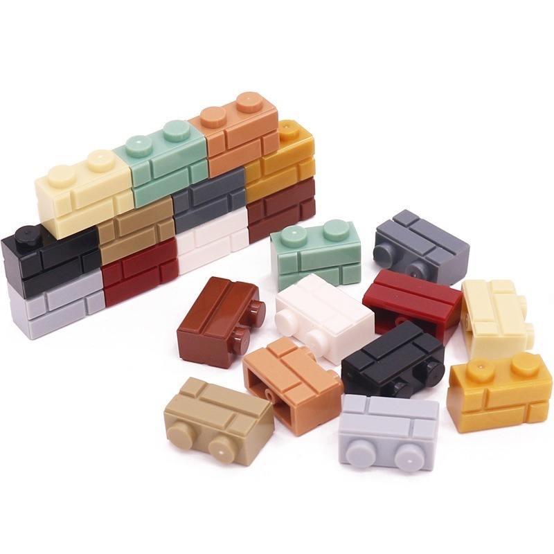 Mini Block Set  อิฐบล็อกตัวต่อจิ๋วตกแต่งหลากสี หลายทรง