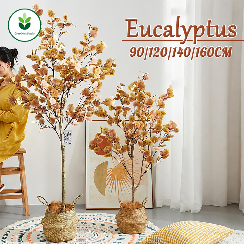 ✨ก้านหนา✨ต้นไม้ปลอมใหญ่ 0ฟอร์มาลดีไฮด์ ไม่มีกลิ่น 90/120/140/160CM ไม่ต้องบำรุงรักษา ต้นไม้เทียม