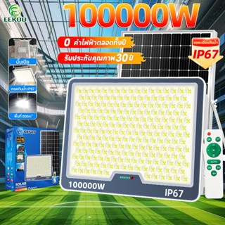 Eekoo⚡ซื้อ 1 แถม 1⚡ไฟโซล่าเซลล์ ไฟโซล่าเซล 100000W กันน้ำ กั…