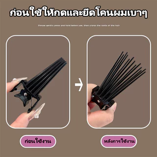 LUCKYROSE กิ๊บหนีบผม เพิ่มวอลลุ่มรากผม หนีบหน้าม้า ตัวช่วยเสริมทรงศีรษะ