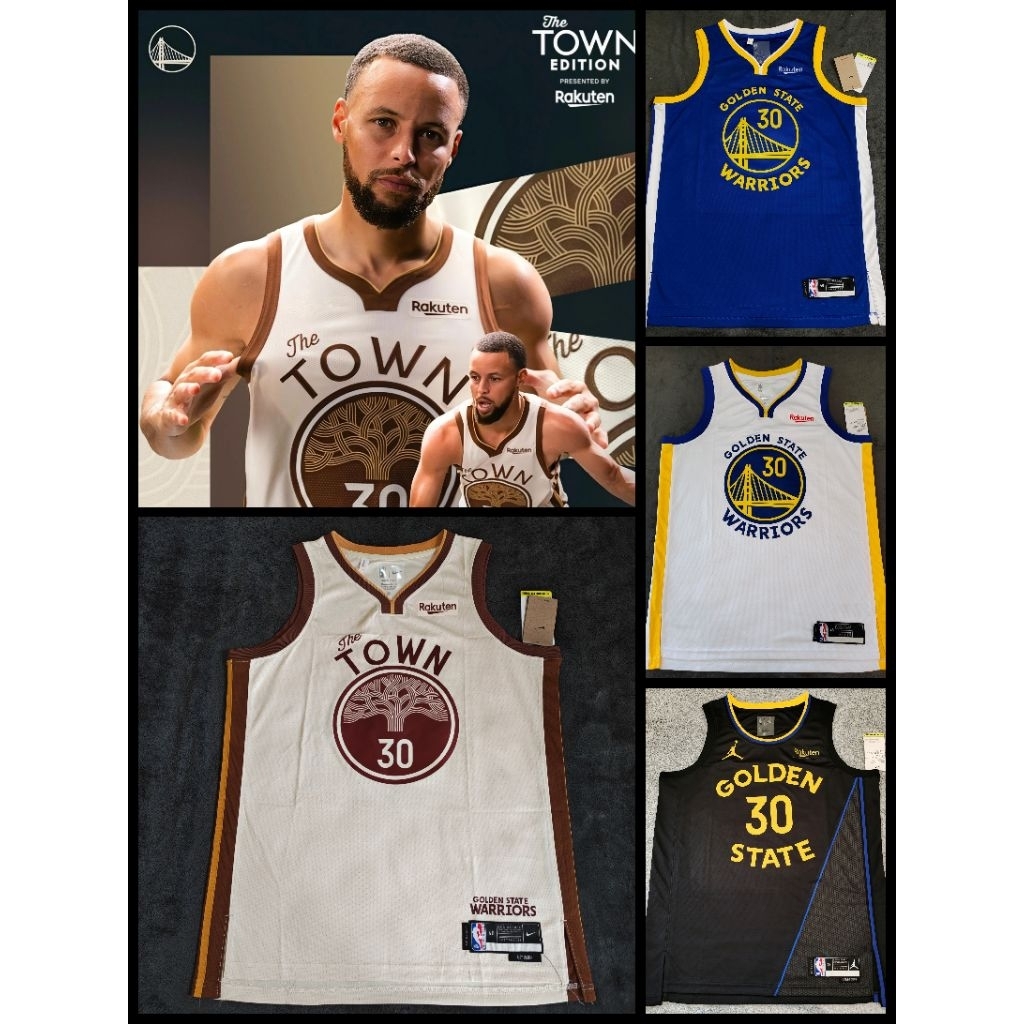 🇹🇭เสื้อบาสNBA CURRY Warriors GSW งานอัดร้อน