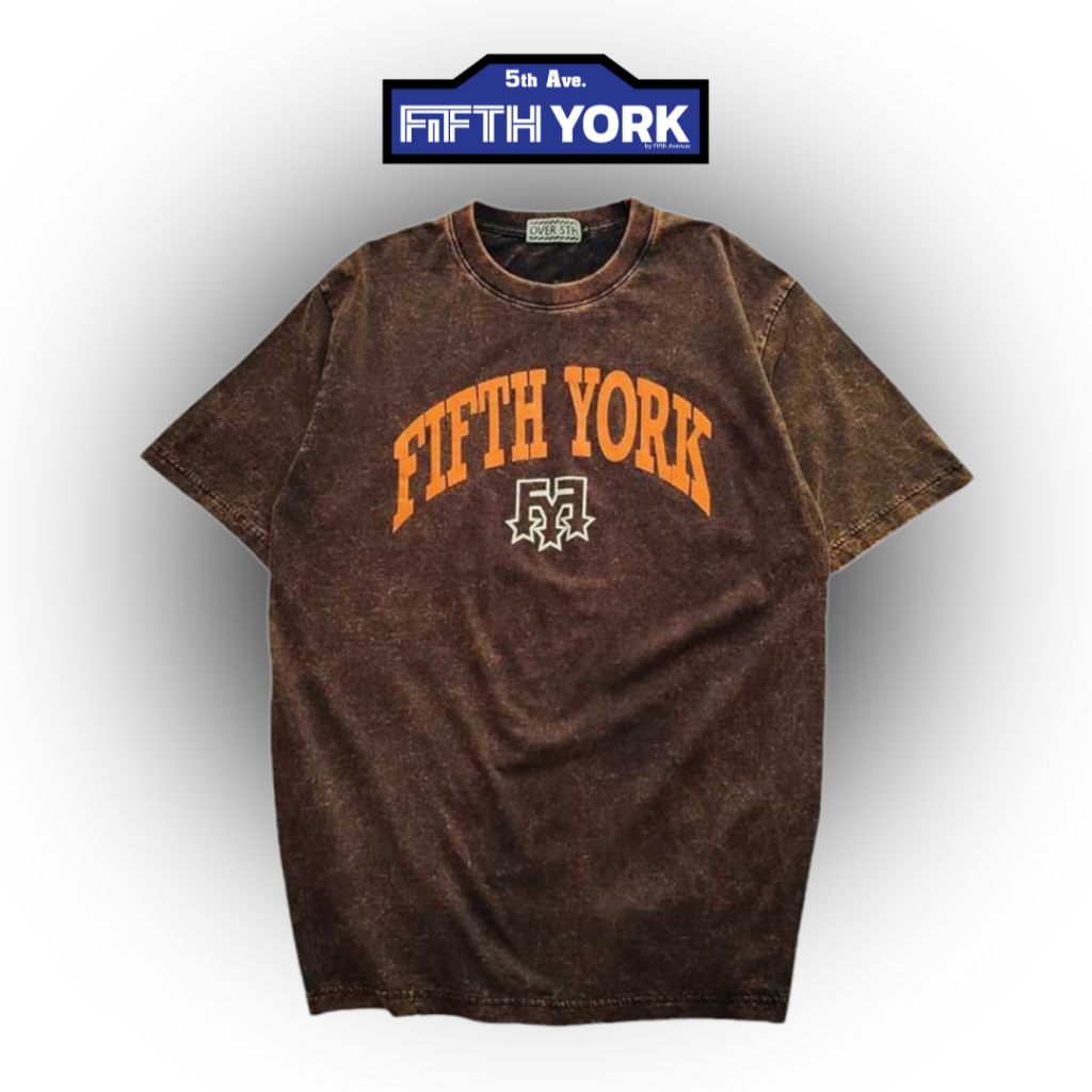 FifthYork  T-shirt Color Fade Oversized T-shirt เสื้อยืดฟิฟธ์ยอร์กฟอกสี ทรงโอเวอร์ไซส์