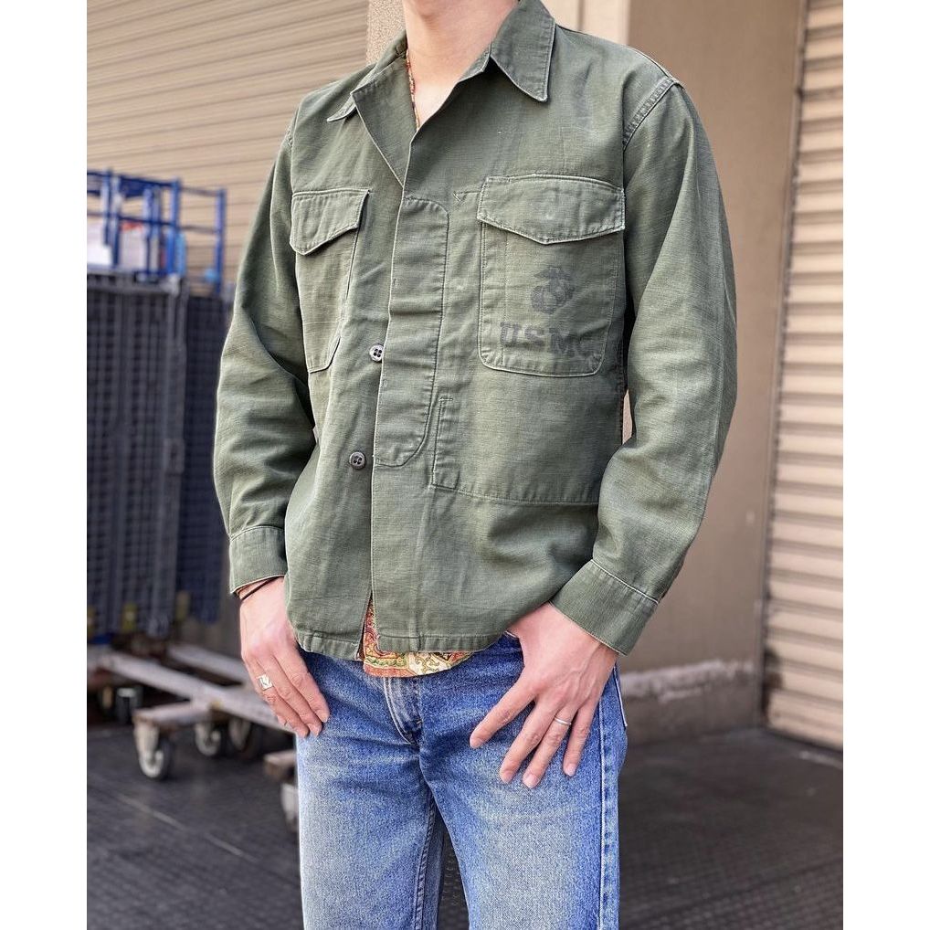 (สินค้าชิ้นนี้ขายในเพจ FB เท่านั้น)🔥Rare Item ของต้องมี, เสื้อทหารนาวิกโยธินสหรัฐ USMC P56 Utility S