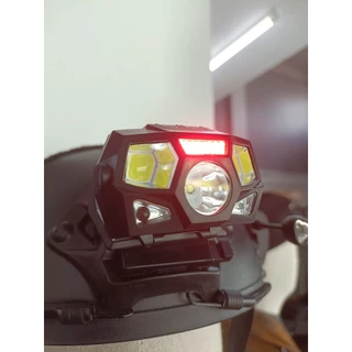 ไฟฉายติดหน้าหมวก Fast ชาร์จไฟได้ กันน้ำ waterproof ขาจับ+สายรัด ไฟ LED ส่องไกล 100m