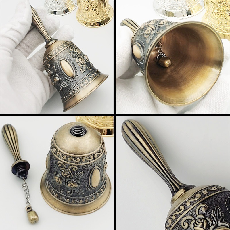 กระดิ่งบูชาเทพ กระดิ่งทองเหลือง กระดิ่งโลหะ กระดิ่งเรียกทรัพย์ กระดิ่งนำโชค เสริมฮวงจุ้ย กระดิ่งมือ กระดิ่งทอง - รูปที่ 2