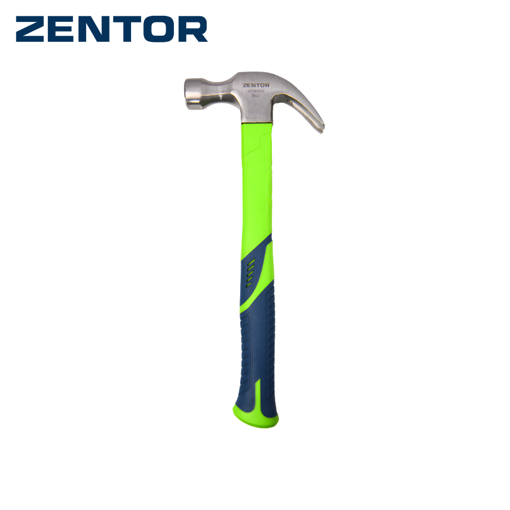 Zentor ค้อนด้ามยาว ค้อนยาว ค้อนหงอน ด้ามไฟเบอร์กันลื่น ตอกถอนตะปู อเนกประสงค์ FiberGlass Claw Hammer