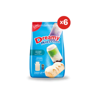 Dreamy Milky Cream ครีมเทียมกลิ่นนม ขนาด 1,000 กรัม (แพ็ก 6)