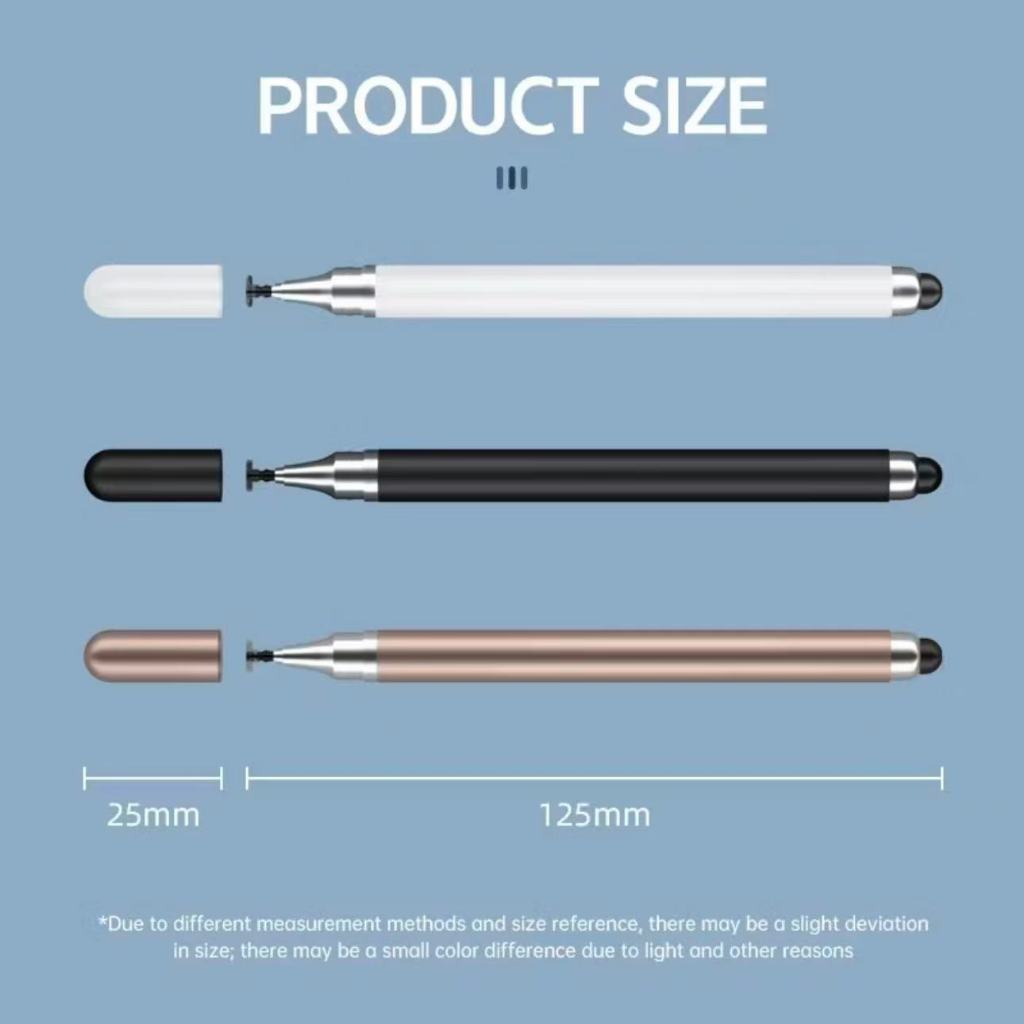 ปากกาสไตลัส 2-in-1 สัมผัสหน้าจอ กันลื่น ความไวสูง อเนกประสงค์ เข้ากันได้กับ Android iOS - รูปที่ 5