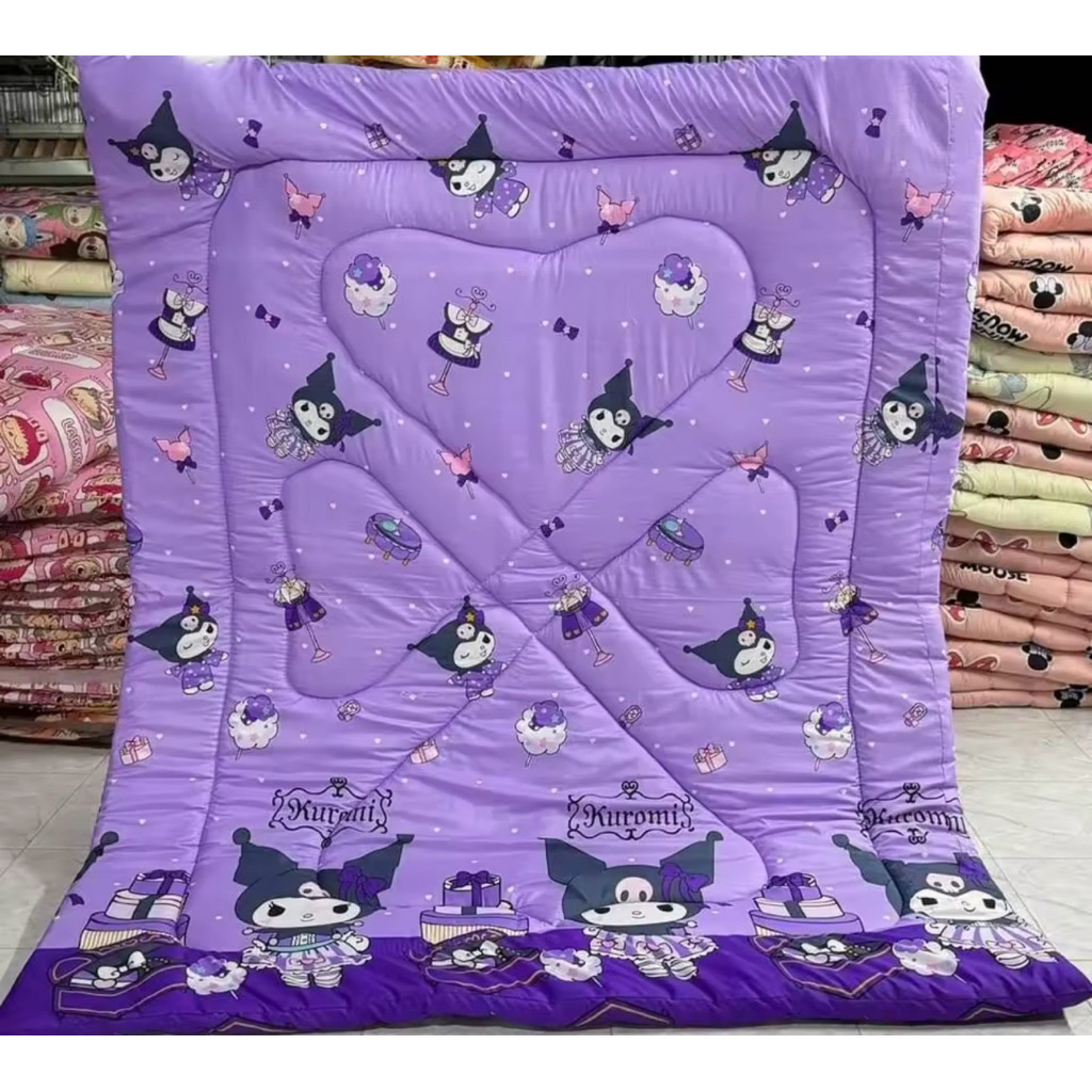ผ้าปู/ชุดผ้าปู/ผ้านวม ลายคุโรมิ💜🟣