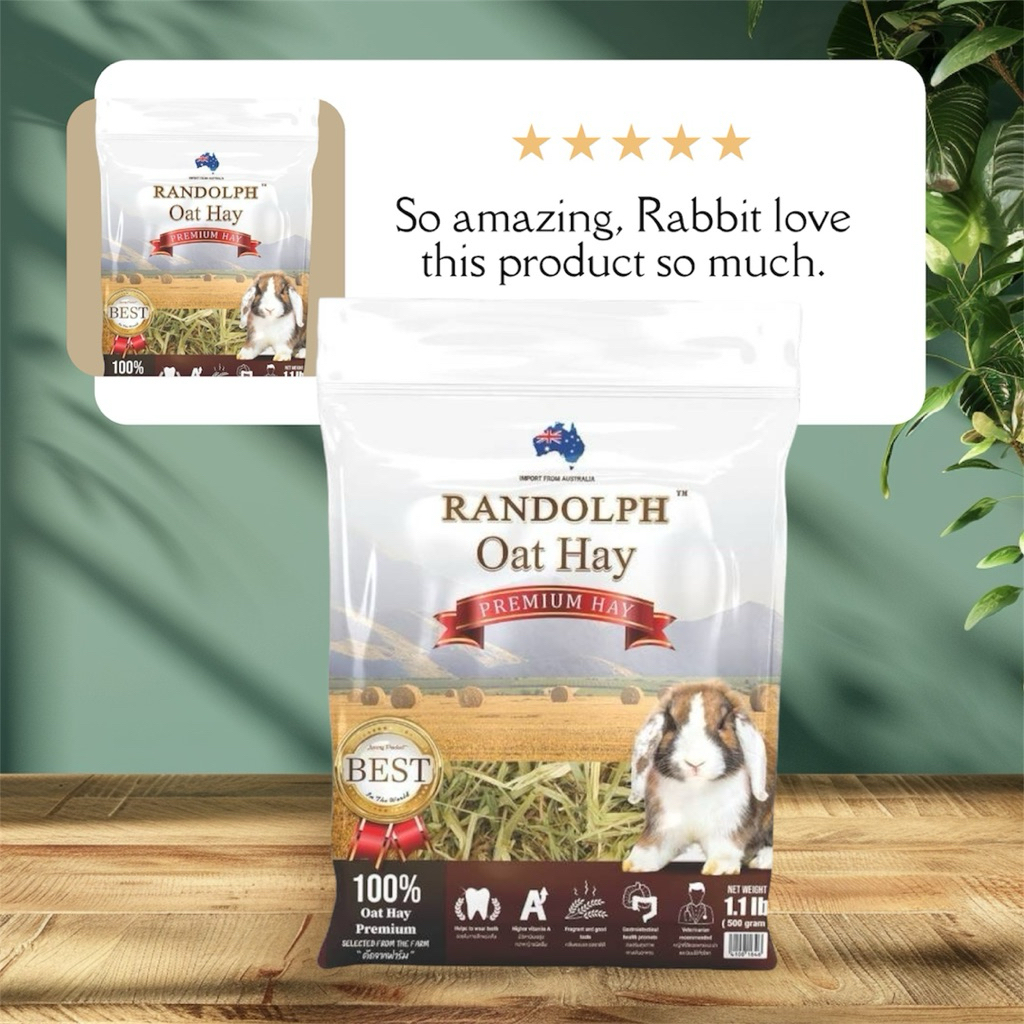 หญ้า Oat Hay Randolph ขนาด 500 กรัม