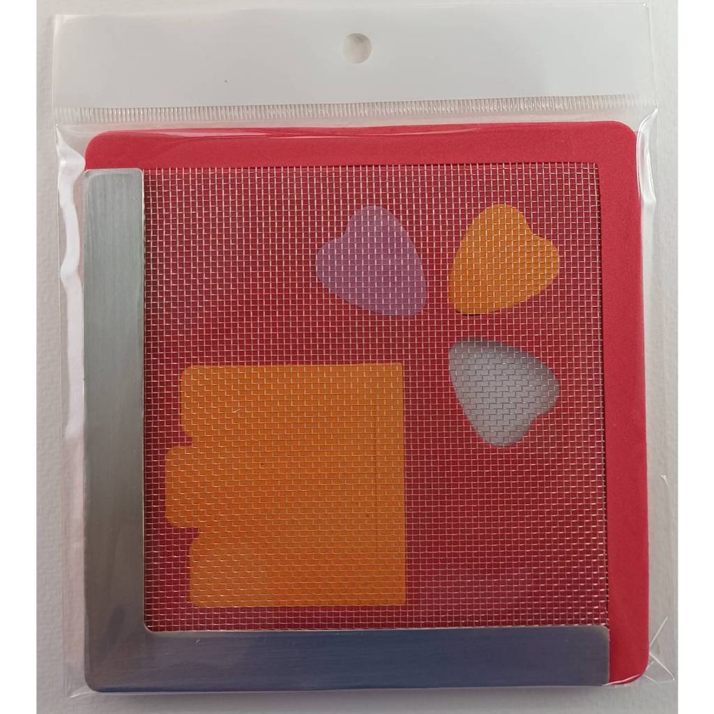 แผ่นซ่อมมุ้งลวดสำเร็จรูป ชนิดขาดชิดมุม ขนาด 12 x 12 cm.