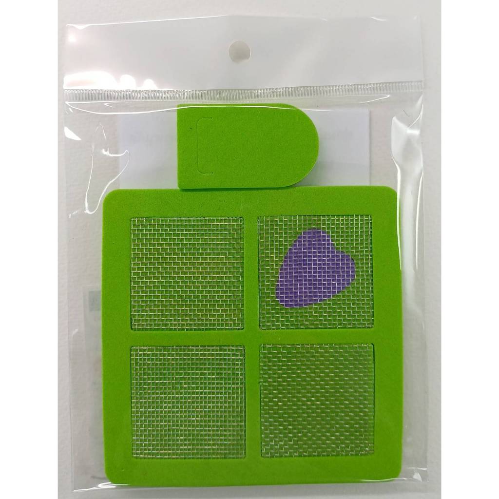 Safe-T-Screen แผ่นซ่อมมุ้งลวดสำเร็จรูป แบบกลางแผ่น ขนาด 4 x 4 เซนติเมตร