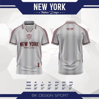 เสื้อกีฬาพิมพ์ลายNewYorkคอปก ดูดีมีสไตล์สุดๆ สวมใส่ได้ทั้งผู้ชาย ผู้หญิง ผ้านิ่มใส่สบายสุดๆ (NY151168)