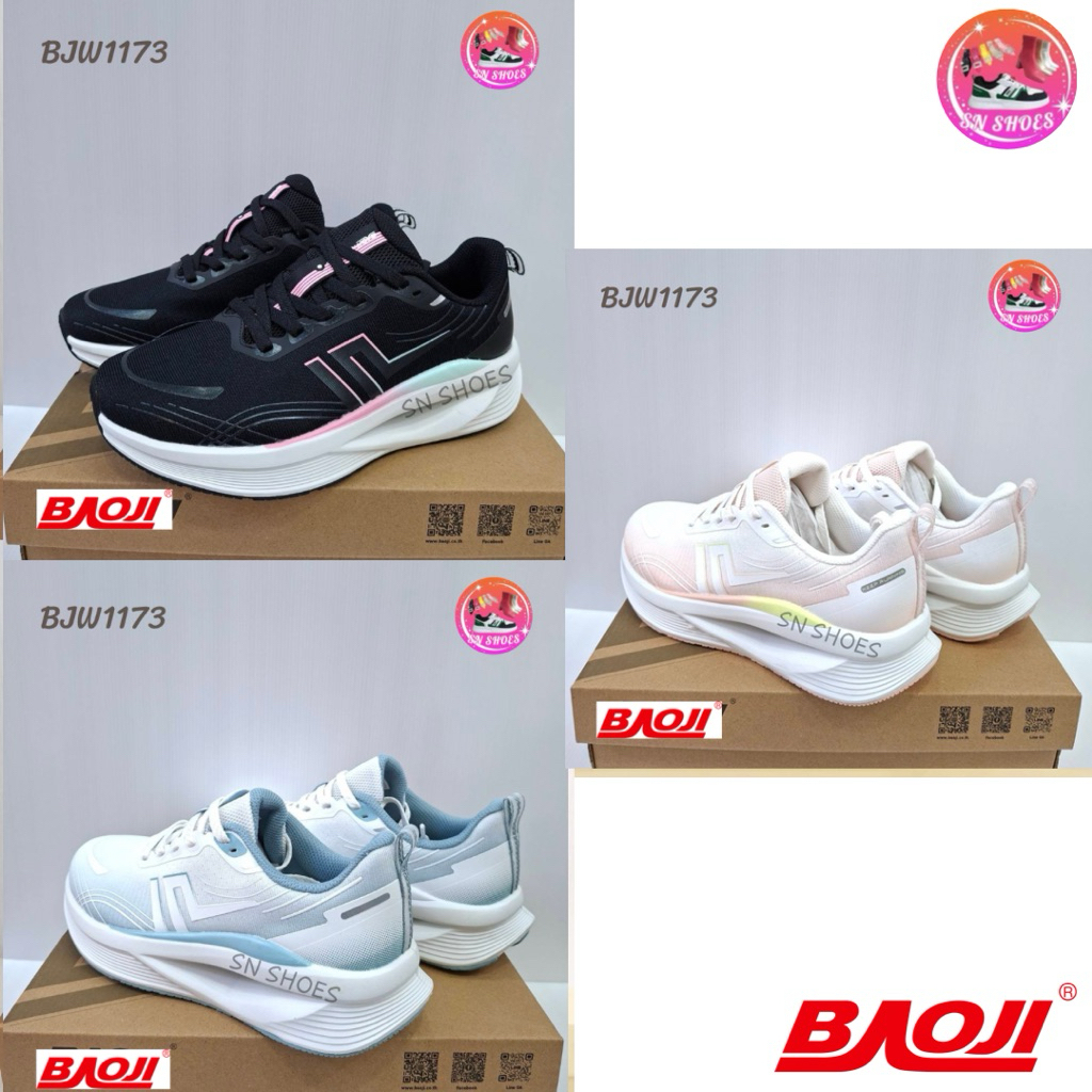 รองเท้าผ้าใบบาโอจิ BAOJI เเท้100% BJW 1173 รองเท้าผ้าใบผู้หญิง ไซร้ 37-41
