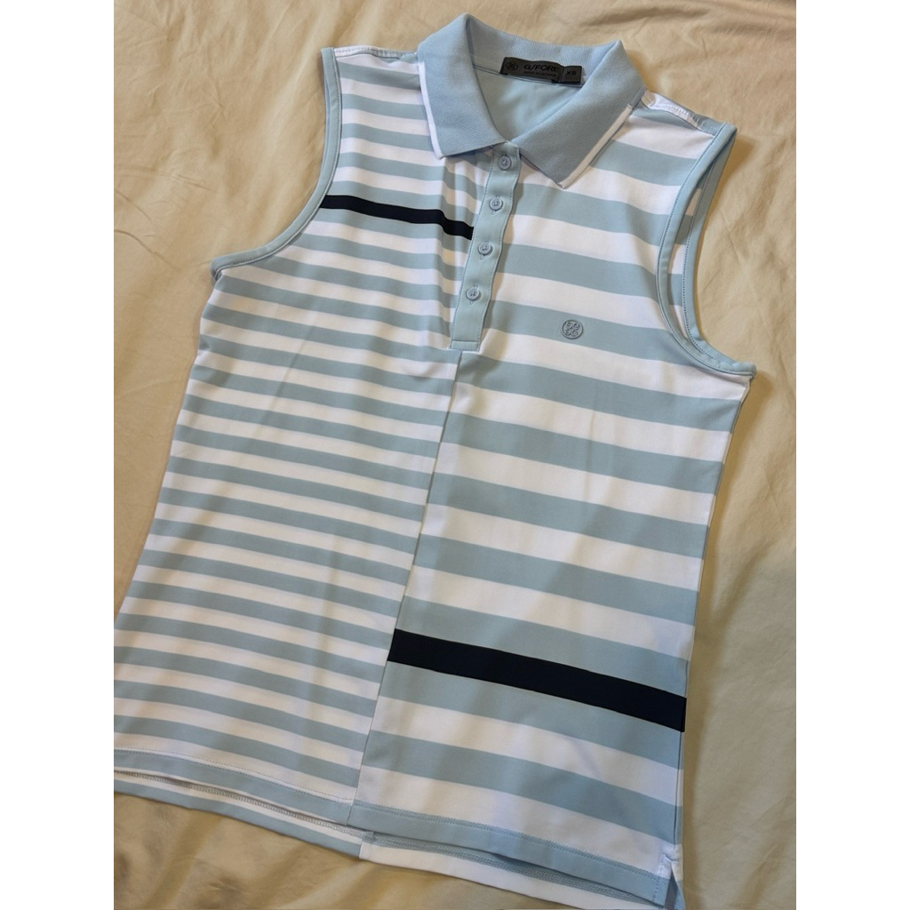 G/Fore TECH PIQUÉ SLEEVELESS POLO 💙