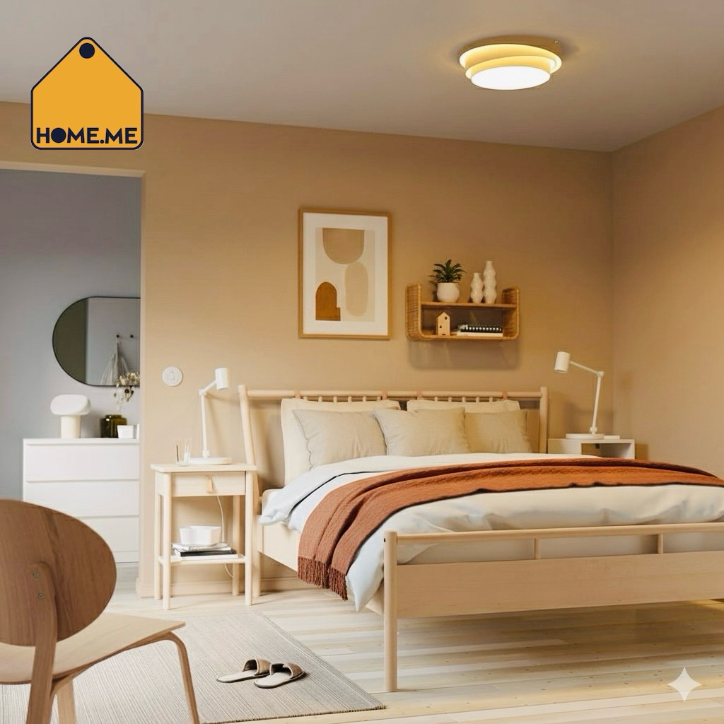 โคมไฟเพดาน ikea อิเกีย ไม้เบิร์ช, 44 ซม. NÖSUND เนอซุนด์