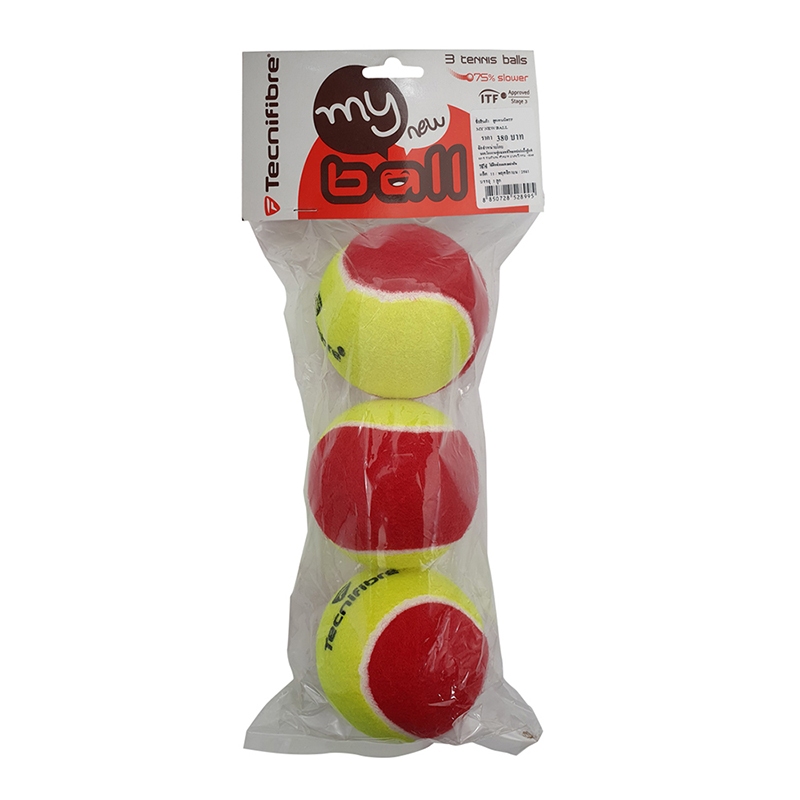 TECNIFIBRE by FBT ลูกเทนนิส สำหรับเด็ก ฝึกหัด ลูกช้า Stage 1/2/3 TF SOFT 52805 / MINI จุดส้ม 52806 / My ball 52899 - รูปที่ 6