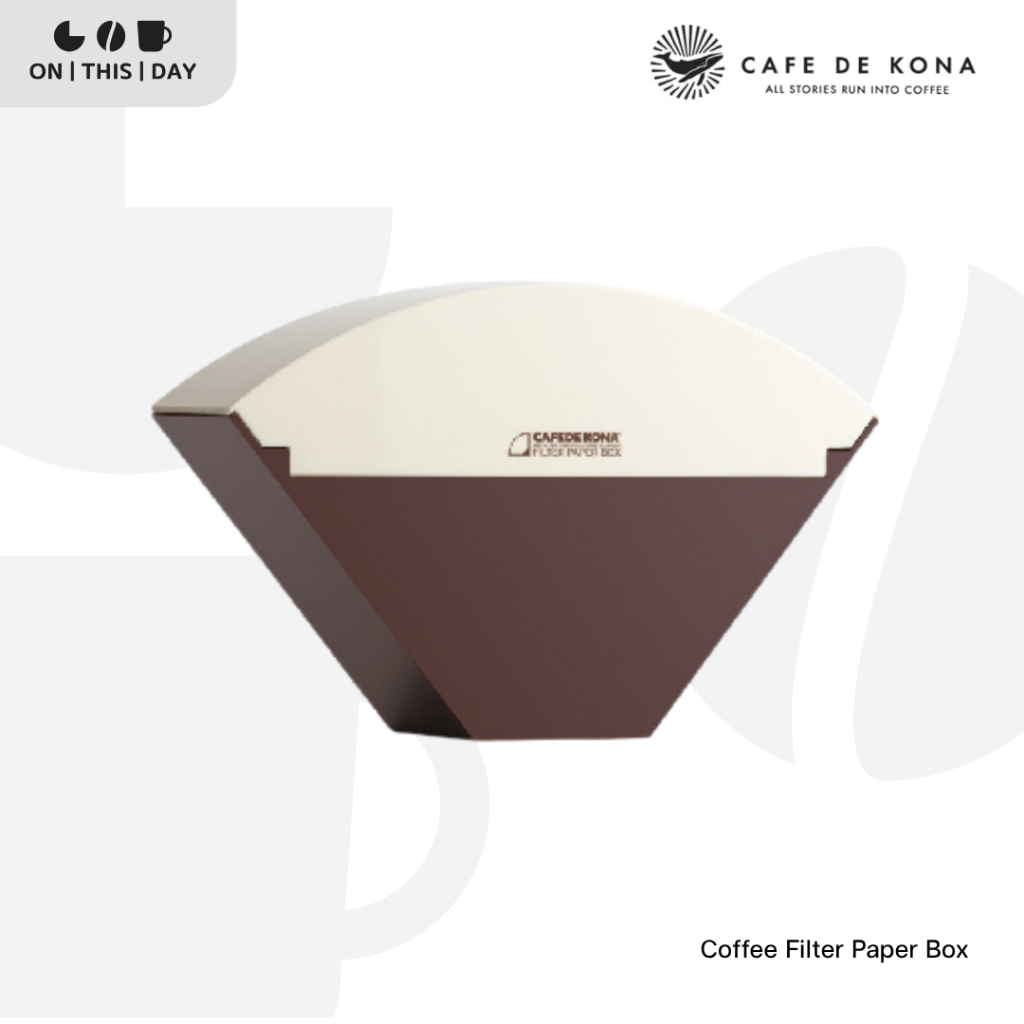 CAFEDE KONA Coffee Filter Paper Box กล่องใส่กระดาษกรองกาแฟ