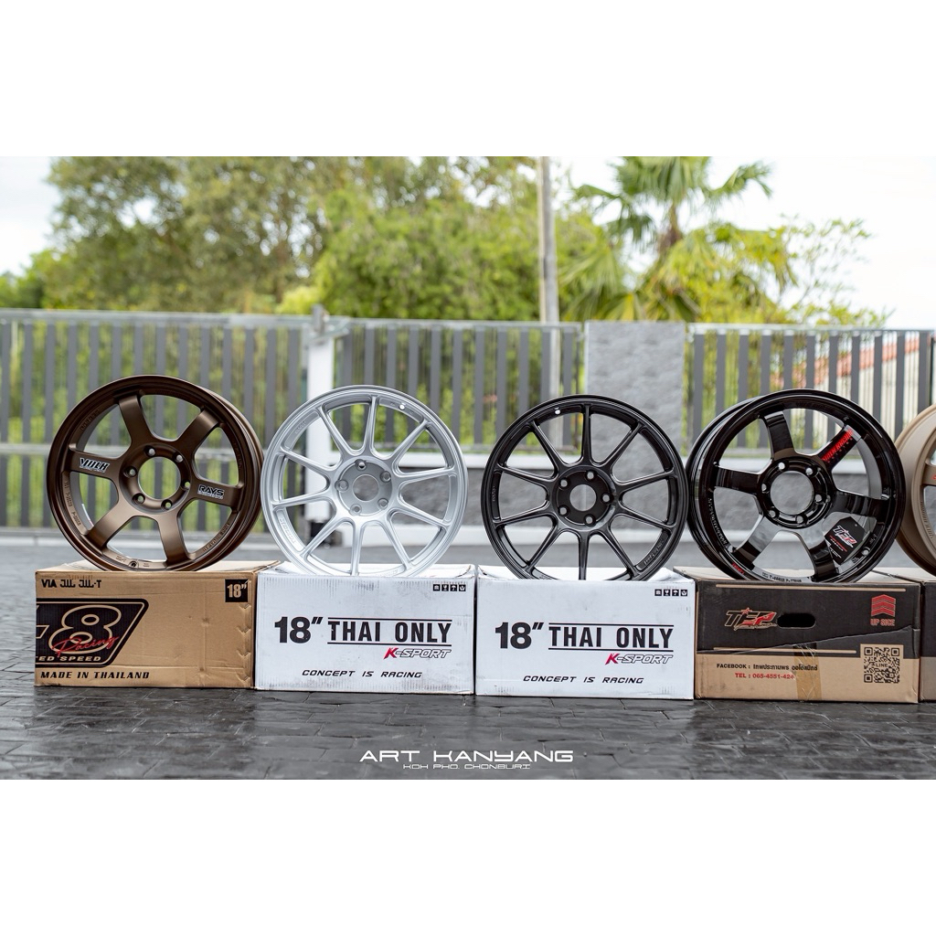 ล้อTC105Xขอบ18ขนาด8.5ล้องานไทยKSPORT