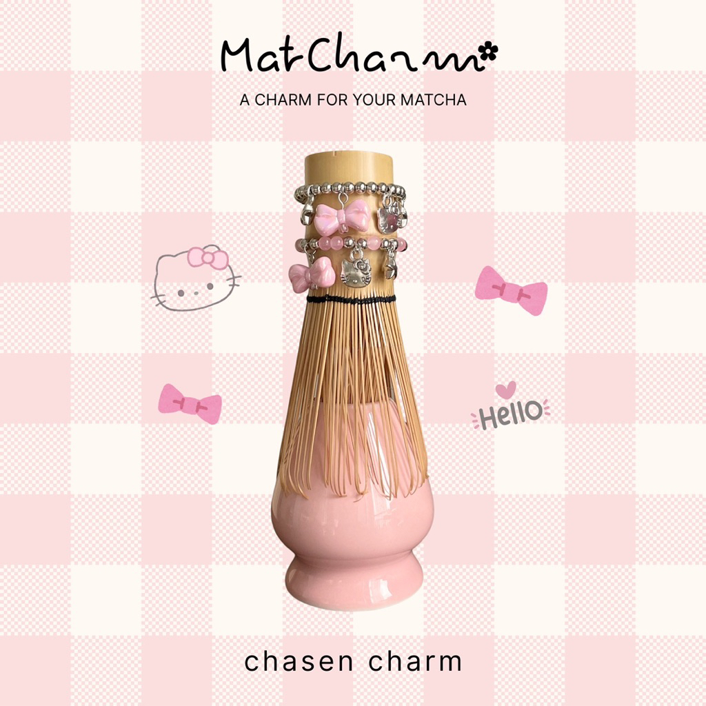Chasen Charm—Hello Charm จี้แต่งแปรงมัทฉะ