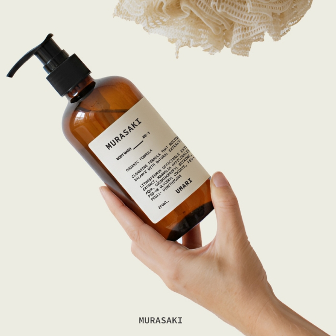 UMARI MURASAKI BODY WASH 250 ML. อูมาริ มุราซากิ บอดี วอช เจลอาบน้ำ มุราซากิ ผิวบอบบาง แพ้ง่ายใช้ได้