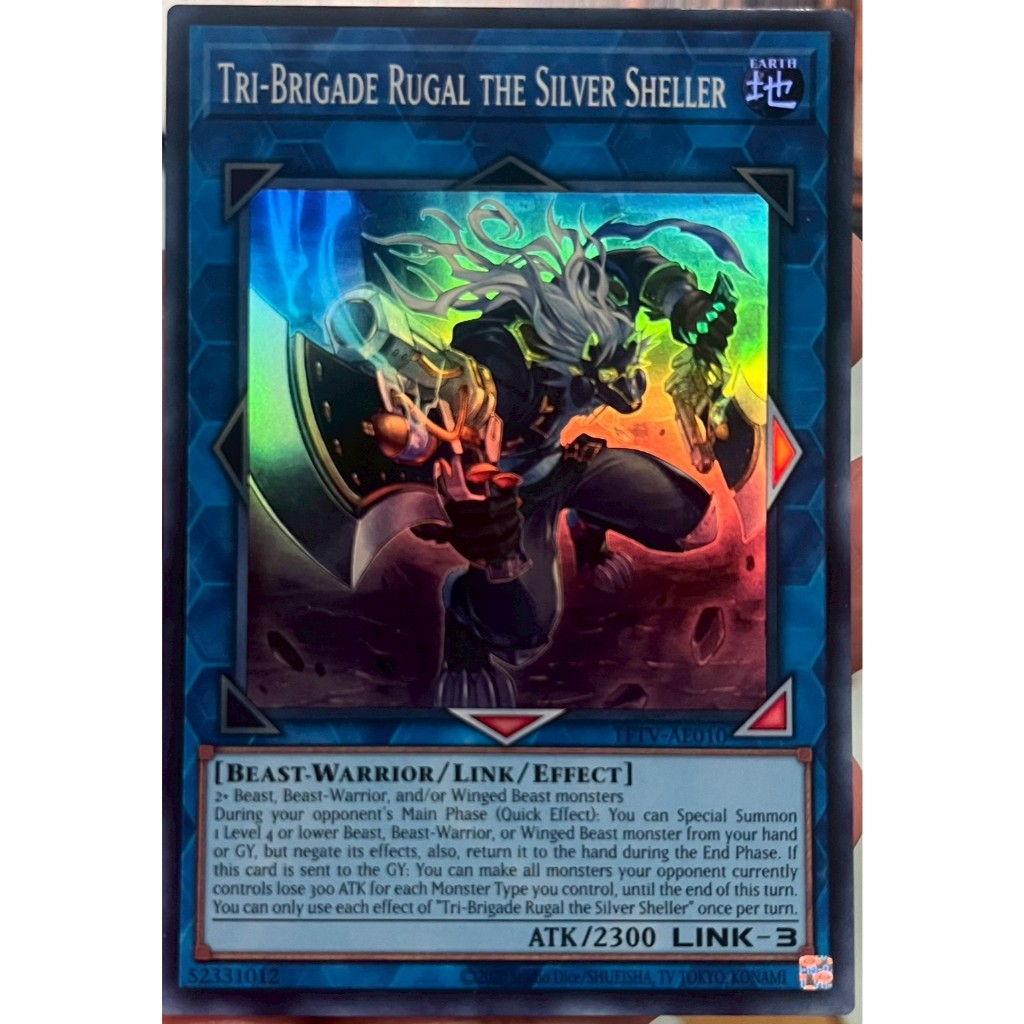 Yugioh Asia-Eng [TFTV-AE010] Tri-Brigade Rugal the Silver Sheller (Super Rare) การ์ดยูกิแท้ถูกลิขสิท