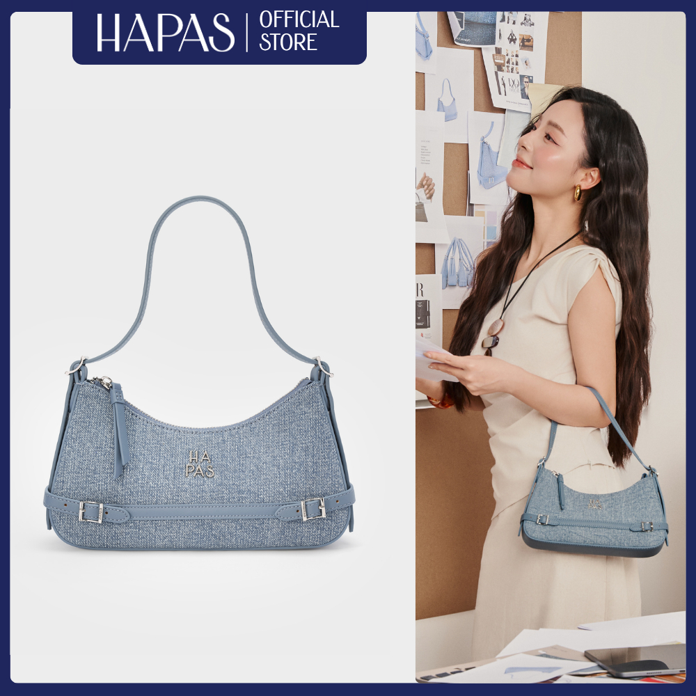 กระเป๋าถือผู้หญิง HAPAS Hobo สายคาด DREAMY BAG สะพายไหล่ ผู้หญิง เรียบหรู ขนาดมาตรฐาน ของแท้