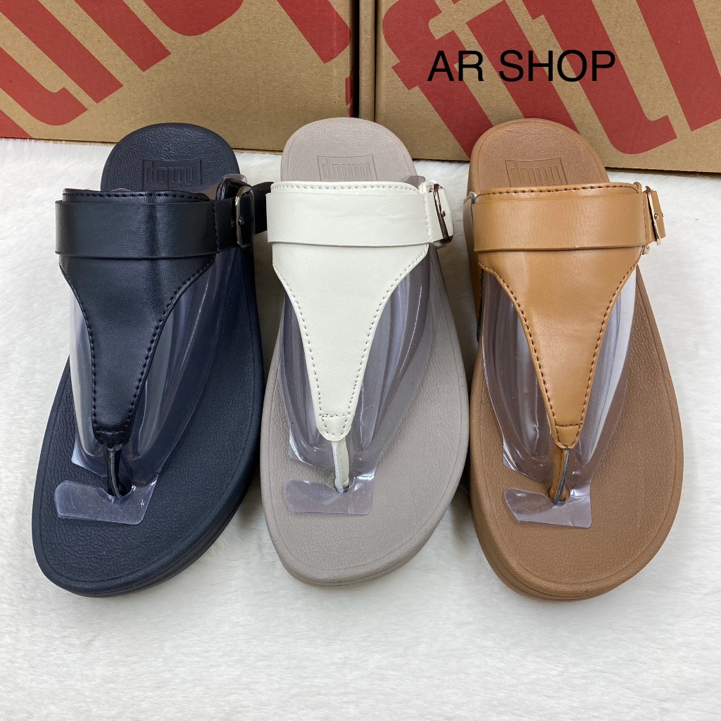 รองเท้า Fitflop รองเท้าหูนี่บสำหรับผู้หญิงเป็นหนังมาใหม่ล่าสุด งานสวยนิ่มมากๆ ใส่สบายใส่ทนค่ะ