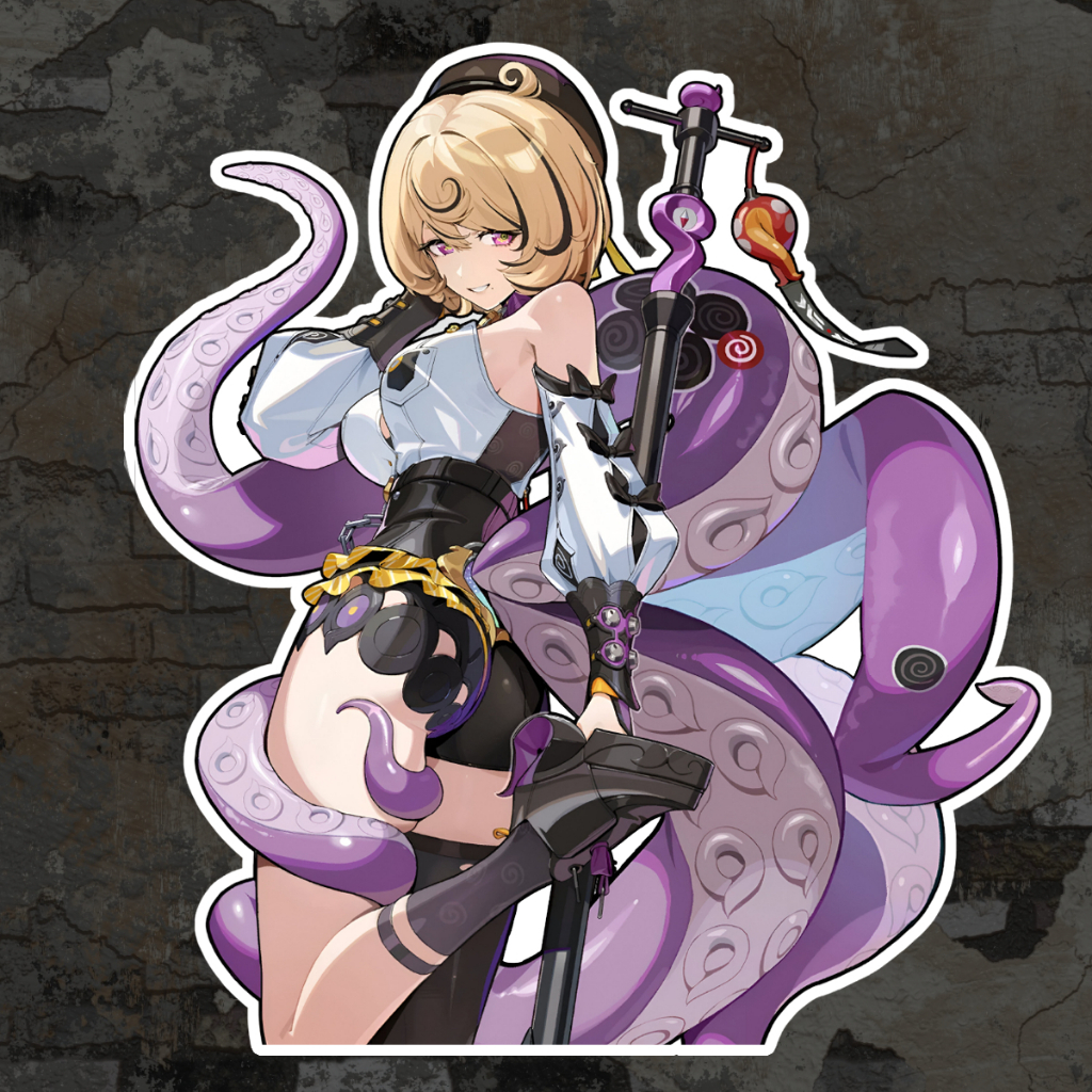 Yidhari zzz สติกเกอร์ 2 แผ่น Zenless Zone Zero Stickers Yidhari Murphy Zenless
