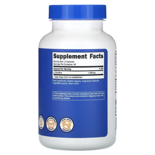 Nutricost, L-Citrulline, 120 Capsules