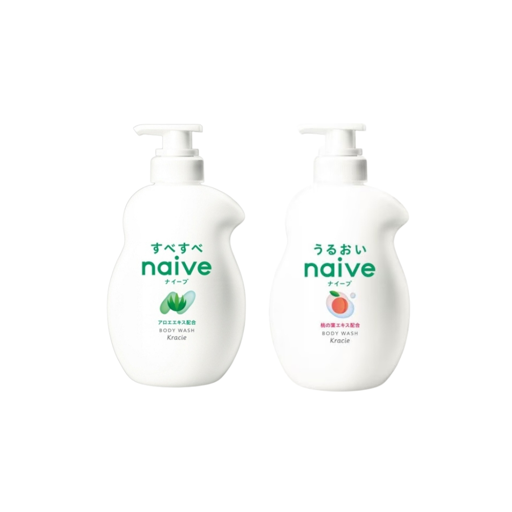 Kracie Naive Body Wash 540ml (Peach, Aloe) พีชอโล อ่อนโยนต่อผิว