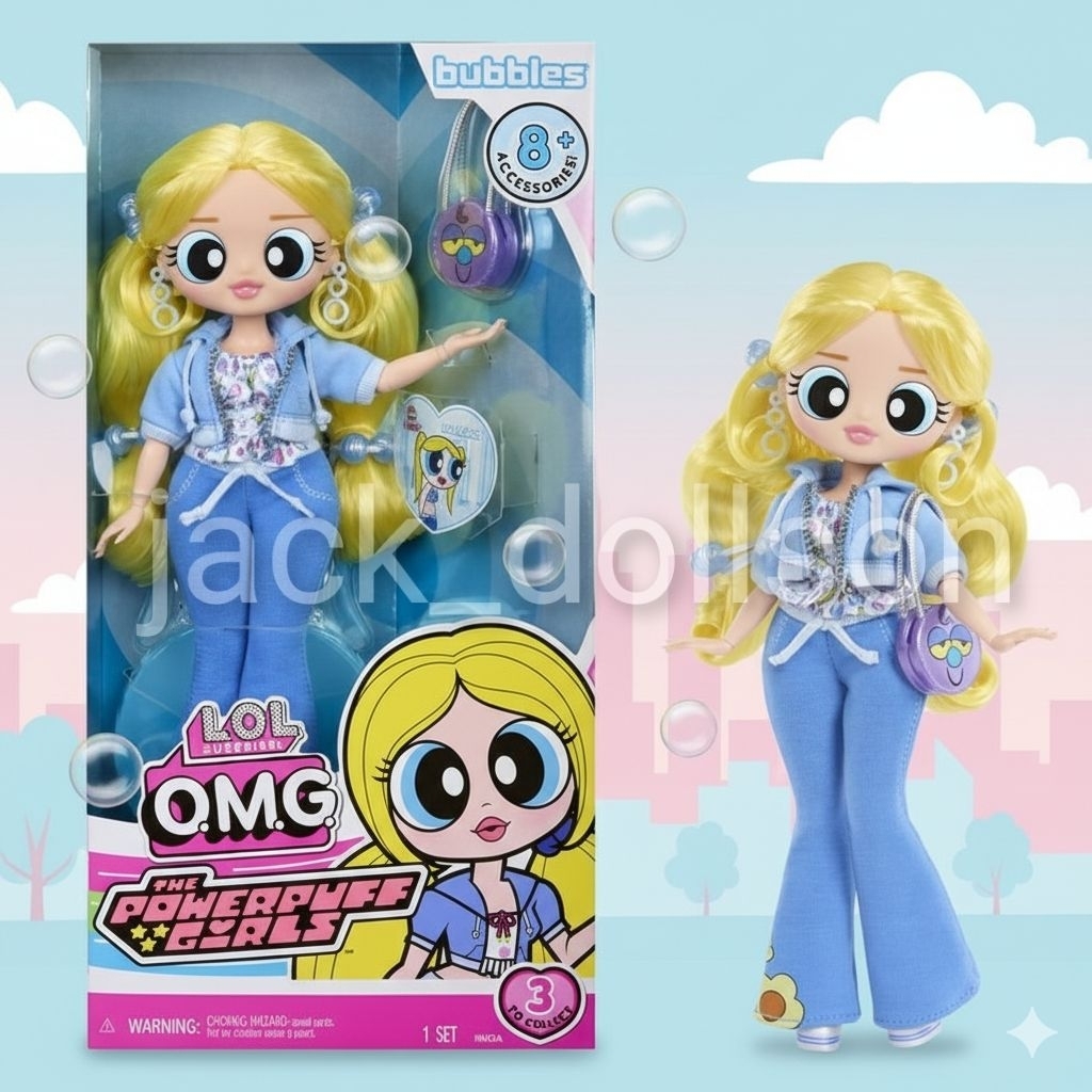 ​L.O.L. Surprise OMG Powerpuff Girls Bubbles Doll ตุ๊กตา บับเบิลส์ ของแท้ พร้อมส่ง