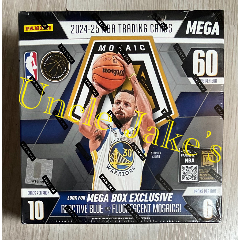 2024-25 Panini Mosaic NBA Basketball Mega Box (60 Cards)