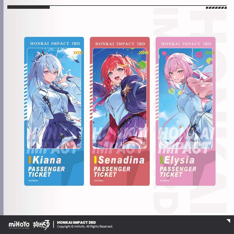 [ พร้อมส่ง / Official ] Honkai Impact 3rd Autumn Festival Series - Laser Ticket ฮงไค อิมแพค HI3 ตั๋ว