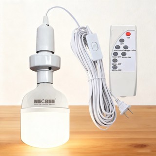 ขั้วรีโมทหลอดไฟ E27พร้อมหลอดไฟ มีสวิตซ์เปิดปอด พร้อมสายไฟ มี…