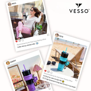 VESSO Sleek Ceramic Tumbler | แก้วเก็บอุณหภูมิพรีเมียม ขนาด 710ml | ผลิตจากสแตนเลส SUS316 พร้อมเคลือบผิว เซรามิก