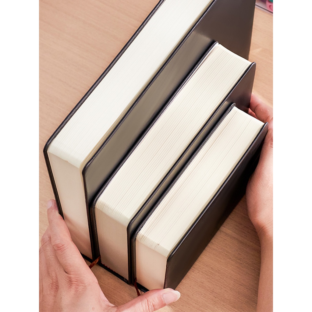 สมุดวาดเขียน 660 หน้า! กระดาษหนา 80GSM | ปก PU หนังเทียมคุณภาพสูง | ขนาด A4 A5 A6 | หน้าว่าง | ของขวัญสุดเพอร์เฟค