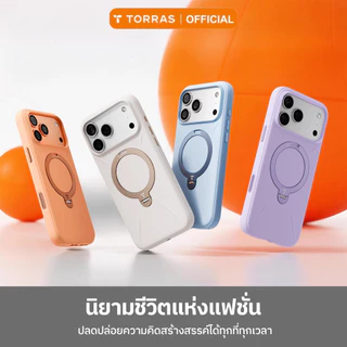 TORRAS Ostand Q3Mono เคสซิลิโคนสำหรับไอโฟน กันกระแทกกันรอย | ซิลิโคนแบบขึ้นรูปชิ้นเดียว จับถนัดมือ | มีขาตั้งในตัว