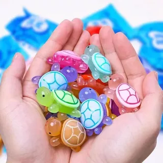 30pcs เต่าเรซิ่นน่ารัก Luminous Glow In The Dark Turtle Blind Bag Collection เกมให้ความเหมือนตุ๊กตาเรซิ่น - ของเล่นเด็กข