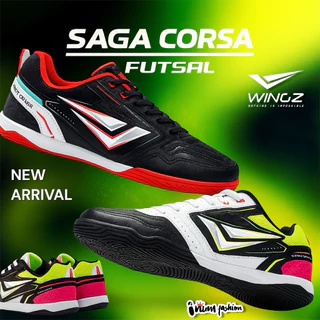 NFshoes💥 รองเท้าฟุตซอล Wingz รุ่น Saga Corsa New และ WINGZ (วิงส์) รุ่น WZ2010 ไซส์ 37-45 กีฬา Sport Futsal