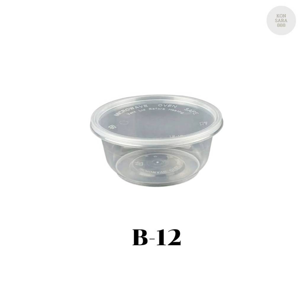 เน็กซ์เทค ชามพลาสติกใส PP รุ่น B-12 ขนาด 385 ml. ( 25 ชุด ) 900656