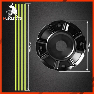 MUSCLE COW จานเอ็นตัดหญ้า สีดำ รุ่นมีเอ็นตัด 4 เส้น สำหรับเครื่องตัดหญ้า ติดตั้งง่าย ทนทาน ใช้งานสะดวก