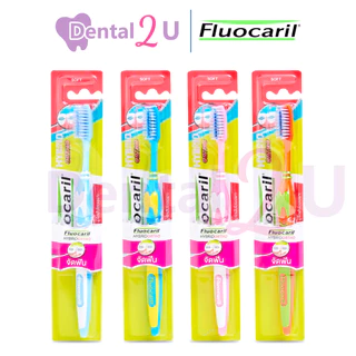 ลด 50%ในไลฟ์ แปรงจัดฟัน Fluocaril Hybrid Ortho 1 ชิ้น คละสี ของแท้