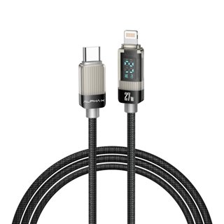 ALPHA.X สายชาร์จ USB-C to Lightning Cable 27W 1.2M Black (AL…