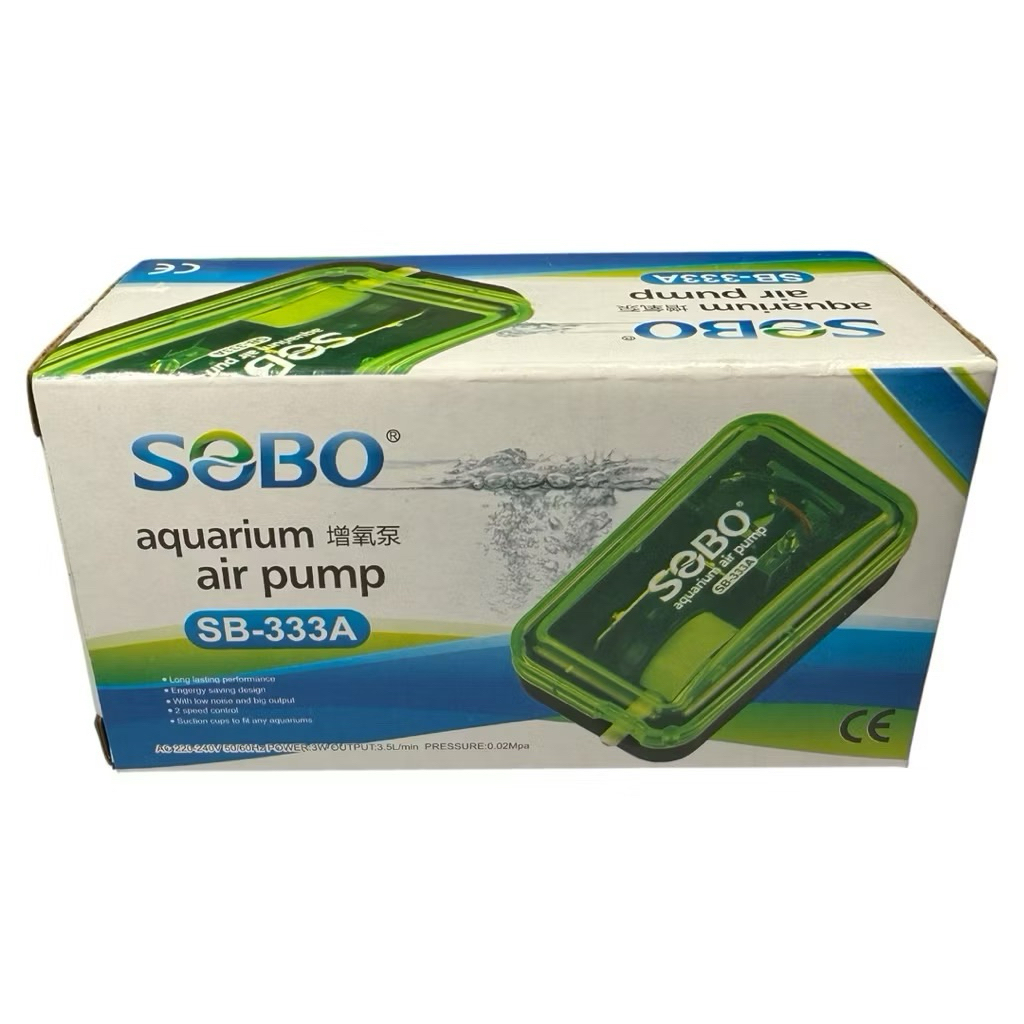 ปั๊มลม ปั๊มออกซิเจนตู้ปลา 1 ทาง SOBO SB-333A