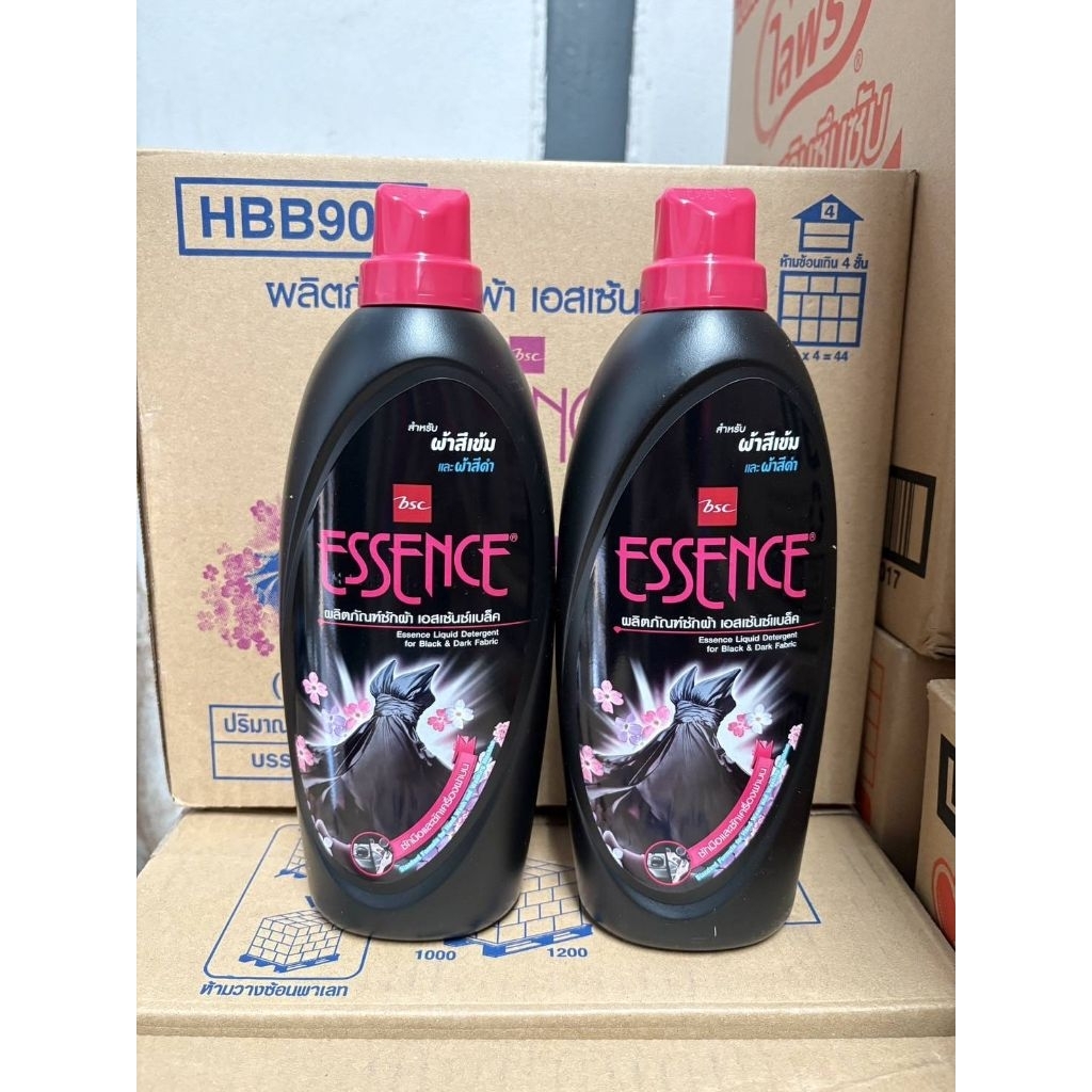 Essence ผลิตภัณฑ์ซักผ้าเอสเซ้นซ์แบล็ค สำหรับผ้าสีเข้มและผ้าสีดำ ขนาด 900 มล.(บรรจุ 2 ขวด)