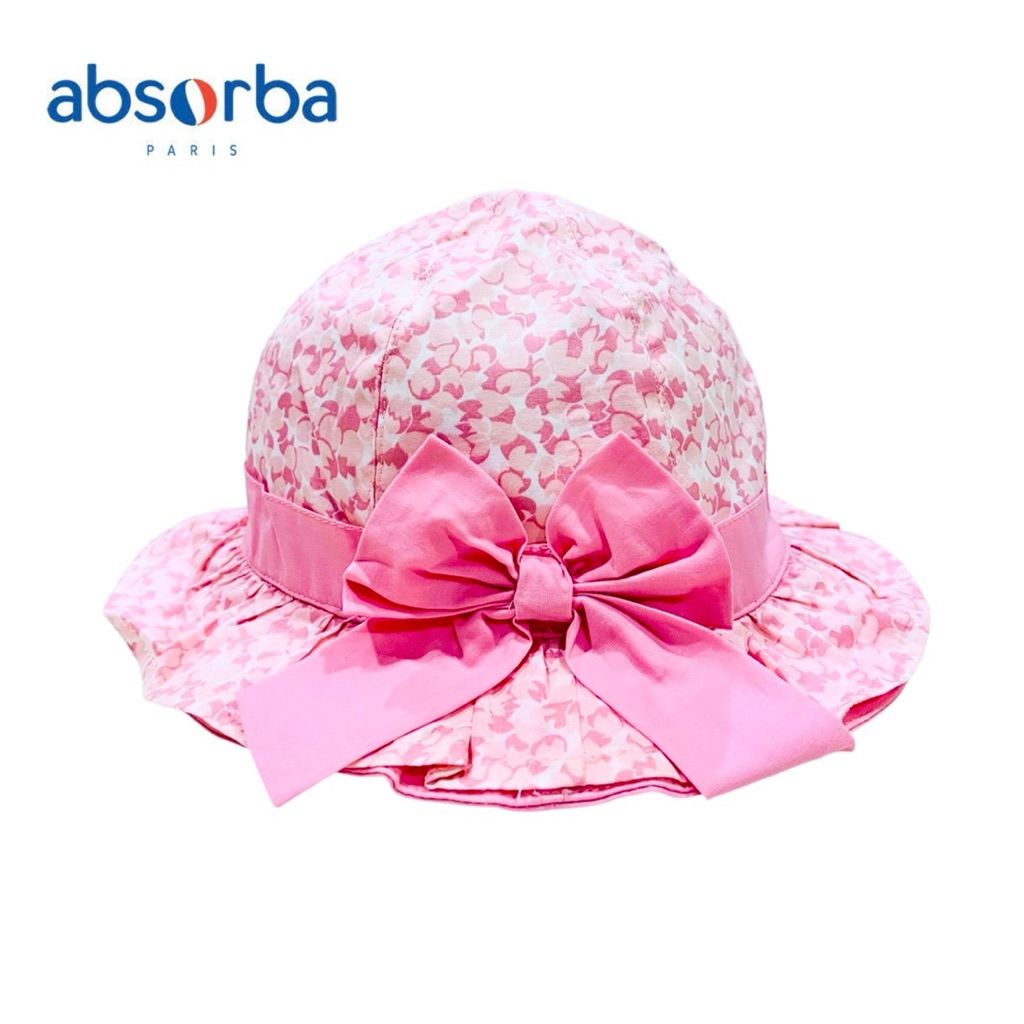 Absorba New Collection แอ๊บซอร์บา หมวกเด็ก มีสายรัดใต้คาง สำหรับเด็กอายุ Size 3เดือน,6เดือน,1ปี,2ปี
