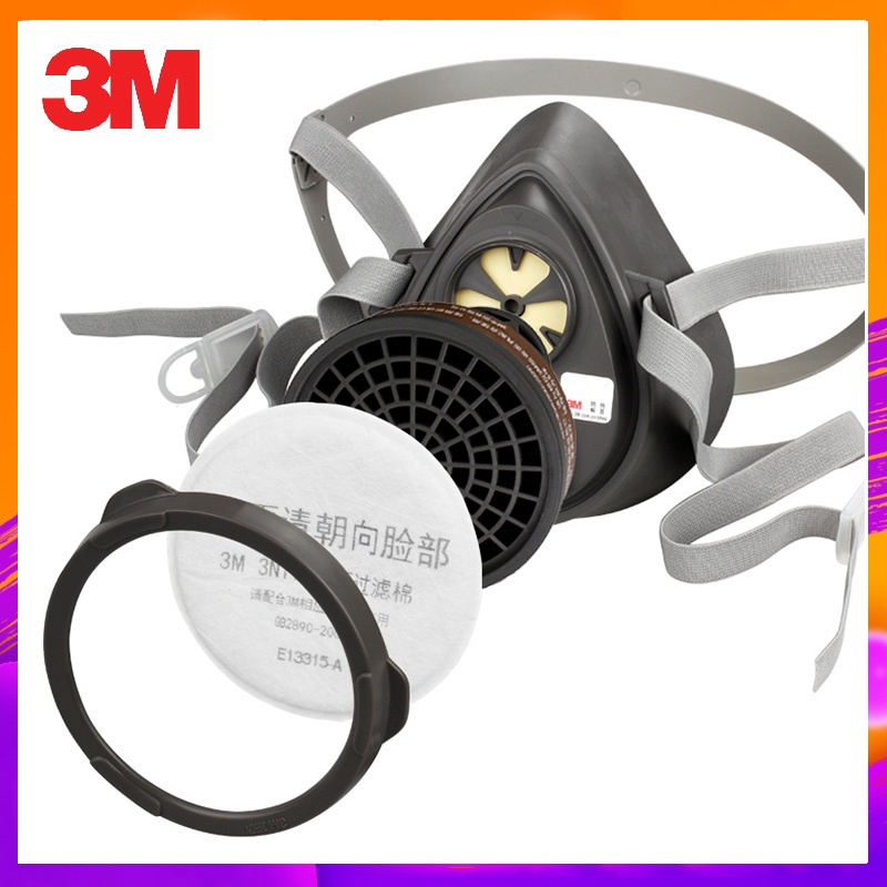 [การจัดส่งไทย] 3M 3200 ชุดอุปกรณ์ป้องกันฝุ่นละอองซิลิกไนล่อน 3 M 3200 4in1